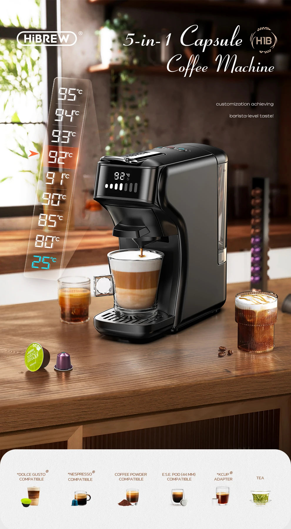 HiBREW Capsule Coffee Machine